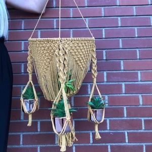 Boho "More the Merrier " handmade macrame plant an